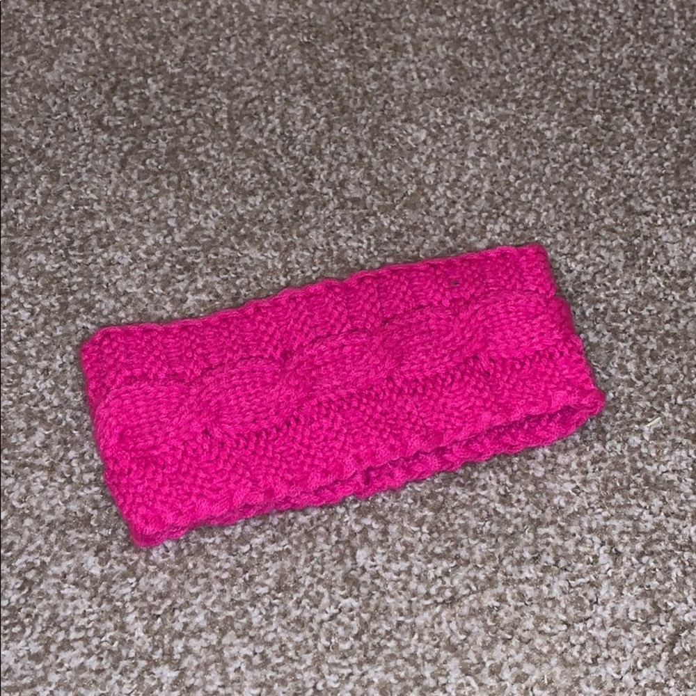 Hot pink head scarf